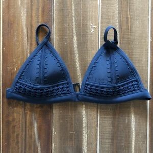 NEW Auth Triangl Navy Bikini Top